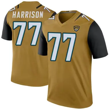 Anton Harrison Men's Legend Gold Jacksonville Jaguars Color Rush Bold Jersey
