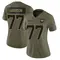 Anton Harrison Women's Limited Olive Jacksonville Jaguars 2025 Salute to Service Jersey