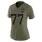 Anton Harrison Women's Limited Olive Jacksonville Jaguars 2025 Salute to Service Jersey