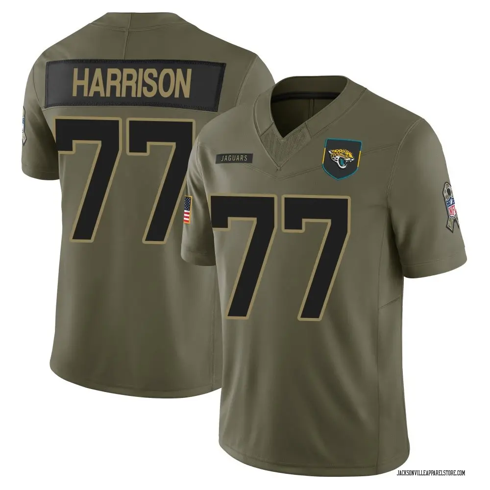 Anton Harrison Youth Limited Olive Jacksonville Jaguars 2025 Salute to Service Jersey