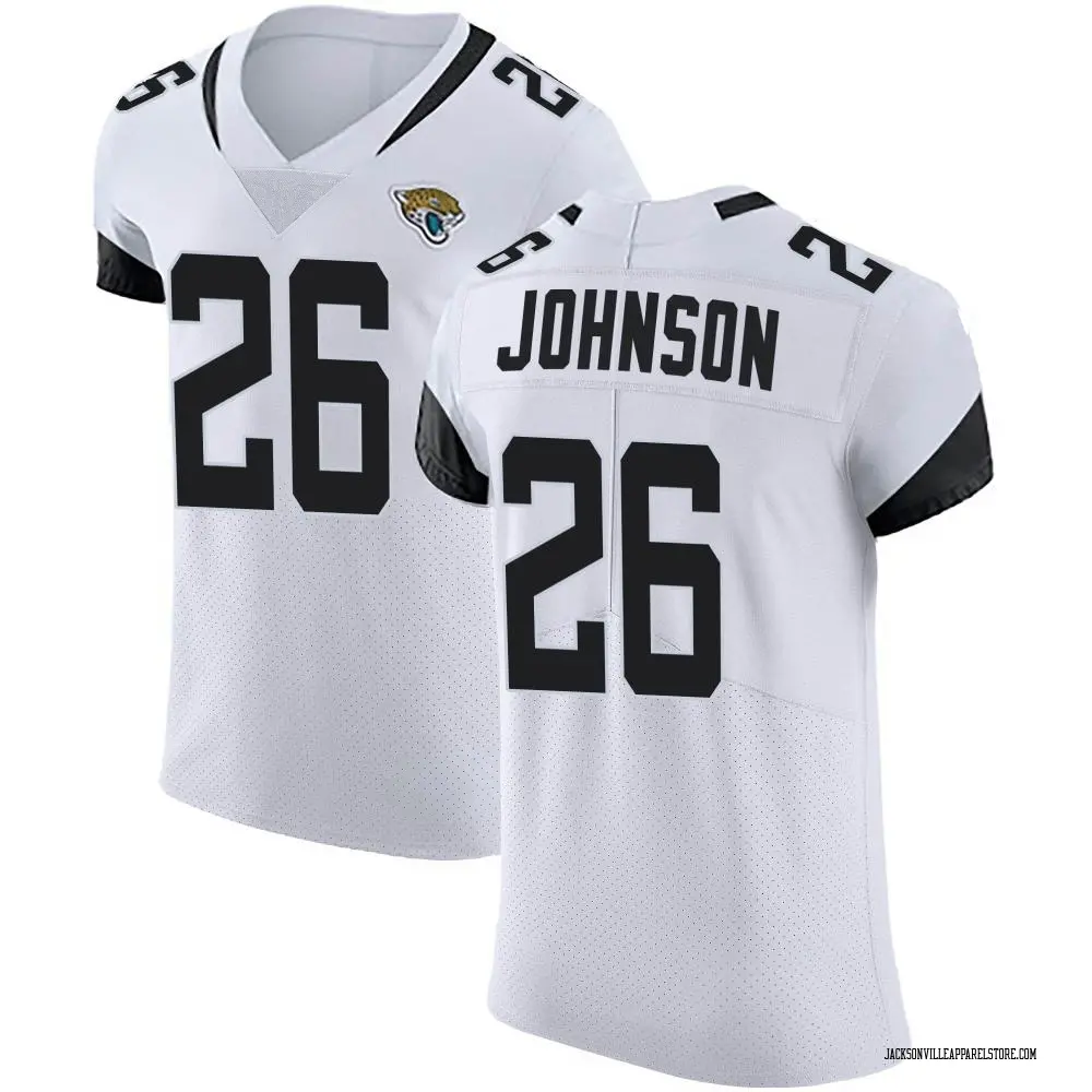 Antonio Johnson Men's Elite White Jacksonville Jaguars Vapor Untouchable Road Jersey