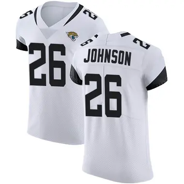 Antonio Johnson Men's Elite White Jacksonville Jaguars Vapor Untouchable Road Jersey
