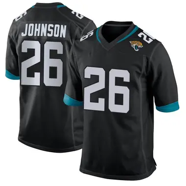 Antonio Johnson Men's Game Black Jacksonville Jaguars Jersey