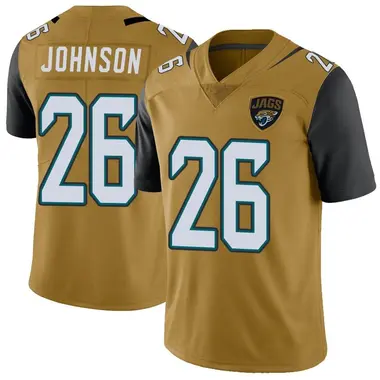 Antonio Johnson Men's Limited Gold Jacksonville Jaguars Color Rush Vapor Untouchable Jersey