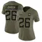 Antonio Johnson Women's Limited Olive Jacksonville Jaguars 2025 Salute to Service Jersey