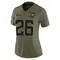 Antonio Johnson Women's Limited Olive Jacksonville Jaguars 2025 Salute to Service Jersey