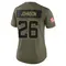 Antonio Johnson Women's Limited Olive Jacksonville Jaguars 2025 Salute to Service Jersey