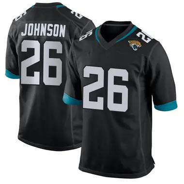 Antonio Johnson Youth Game Black Jacksonville Jaguars Jersey