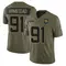 Arik Armstead Men's Limited Olive Jacksonville Jaguars 2025 Salute to Service Jersey
