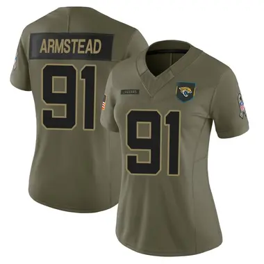 Arik Armstead Women's Limited Olive Jacksonville Jaguars 2025 Salute to Service Jersey