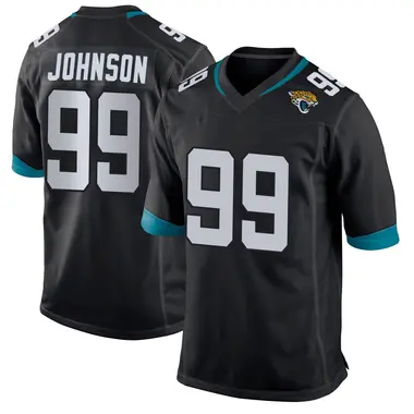 Austin Johnson Men's Game Black Jacksonville Jaguars Jersey