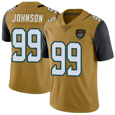 Austin Johnson Men's Limited Gold Jacksonville Jaguars Color Rush Vapor Untouchable Jersey