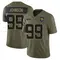 Austin Johnson Men's Limited Olive Jacksonville Jaguars 2025 Salute to Service Jersey
