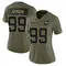 Austin Johnson Women's Limited Olive Jacksonville Jaguars 2025 Salute to Service Jersey