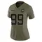 Austin Johnson Women's Limited Olive Jacksonville Jaguars 2025 Salute to Service Jersey