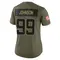 Austin Johnson Women's Limited Olive Jacksonville Jaguars 2025 Salute to Service Jersey