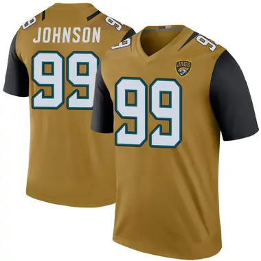 Austin Johnson Youth Legend Gold Jacksonville Jaguars Color Rush Bold Jersey