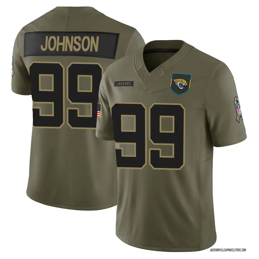 Austin Johnson Youth Limited Olive Jacksonville Jaguars 2025 Salute to Service Jersey