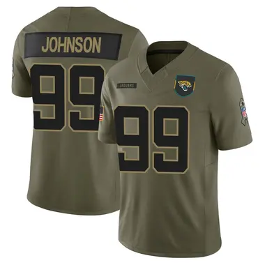 Austin Johnson Youth Limited Olive Jacksonville Jaguars 2025 Salute to Service Jersey