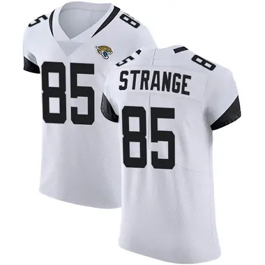 Brenton Strange Men's Elite White Jacksonville Jaguars Vapor Untouchable Road Jersey