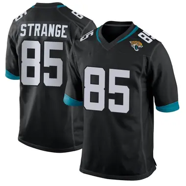 Brenton Strange Men's Game Black Jacksonville Jaguars Jersey