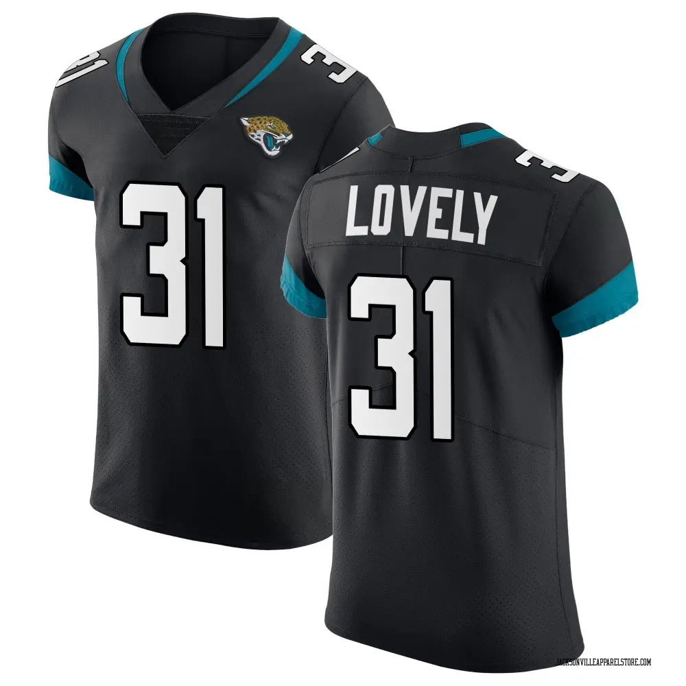 Keni-H Lovely Men's Elite Black Jacksonville Jaguars Vapor Untouchable Jersey