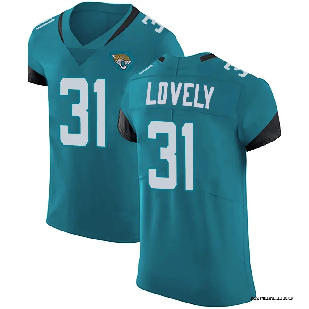 Keni-H Lovely Men's Elite Teal Jacksonville Jaguars Vapor Untouchable Alternate Jersey