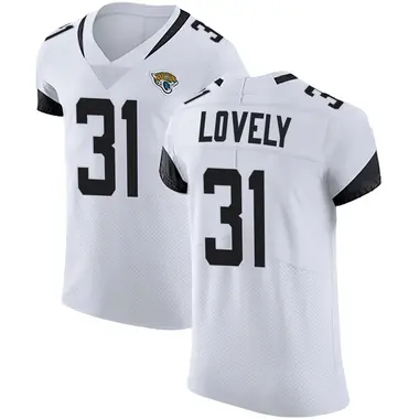 Keni-H Lovely Men's Elite White Jacksonville Jaguars Vapor Untouchable Road Jersey