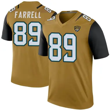 Luke Farrell Men's Legend Gold Jacksonville Jaguars Color Rush Bold Jersey