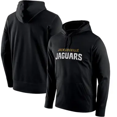 Men's Black Jacksonville Jaguars Circuit Wordmark Essential Performance Pullover Hoodie