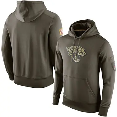 Men's Olive Jacksonville Jaguars Salute to Service KO Performance Hoodie