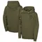 Youth Olive Jacksonville Jaguars 2025 Salute to Service Club Fleece Hoodie